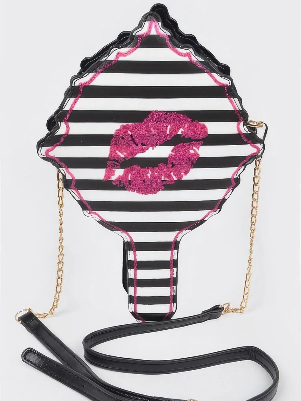 Lips Hair Brush Clutch